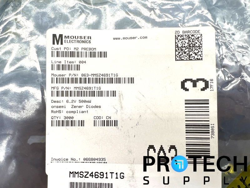Load image into Gallery viewer, (3000/Pk) Onsemi MMSZ4691T1G Zener Diode Surface Mount with WARRANTY