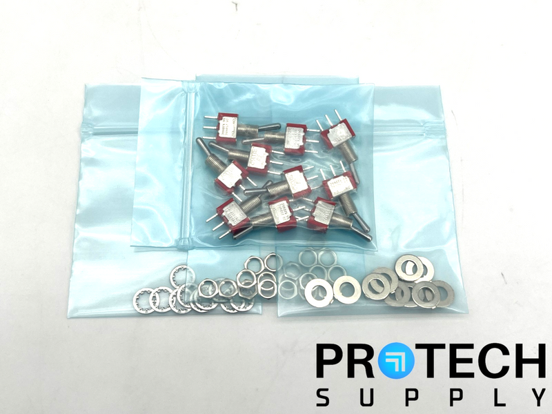 Load image into Gallery viewer, (10/Pk) E-Switch 100SP1T1B1M2QEH Toggle Switch SPDT Panel Mount with WARRANTY