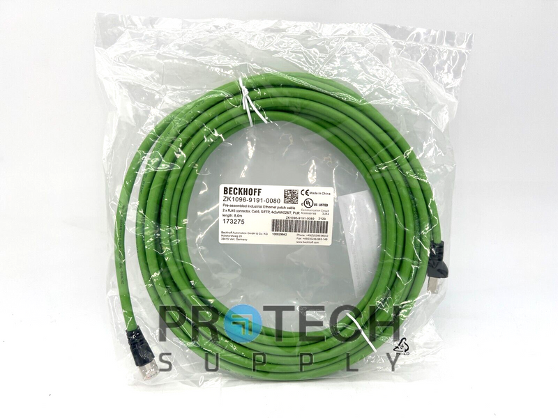 Load image into Gallery viewer, Beckhoff ZK1096-9191-0080 Ethernet Patch Cable NEW with WARRANTY