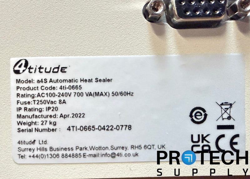 Load image into Gallery viewer, 4titude a4S Automatic Roll Heat Sealer 4ti-0665 with WARRANTY