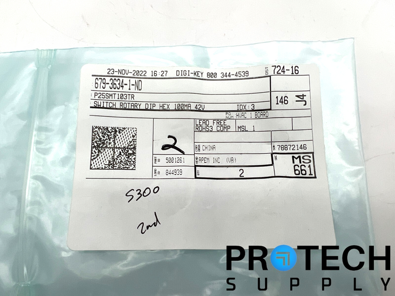 Load image into Gallery viewer, 2/Pk APEM P25SMT103TR Dip Switch Hexadecimal 16 Position Surface Mount