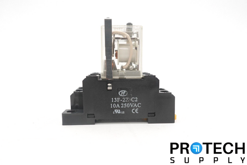 Load image into Gallery viewer, HF 13F-2Z-C2 Socket Relay Base + JQX-13F Coil Power Relay with WARRANTY