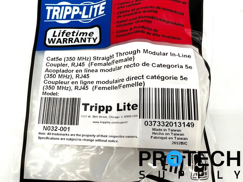 Load image into Gallery viewer, (5/Pk) Tripp Lite N032-001 Cat5e Coupler NEW with WARRANTY