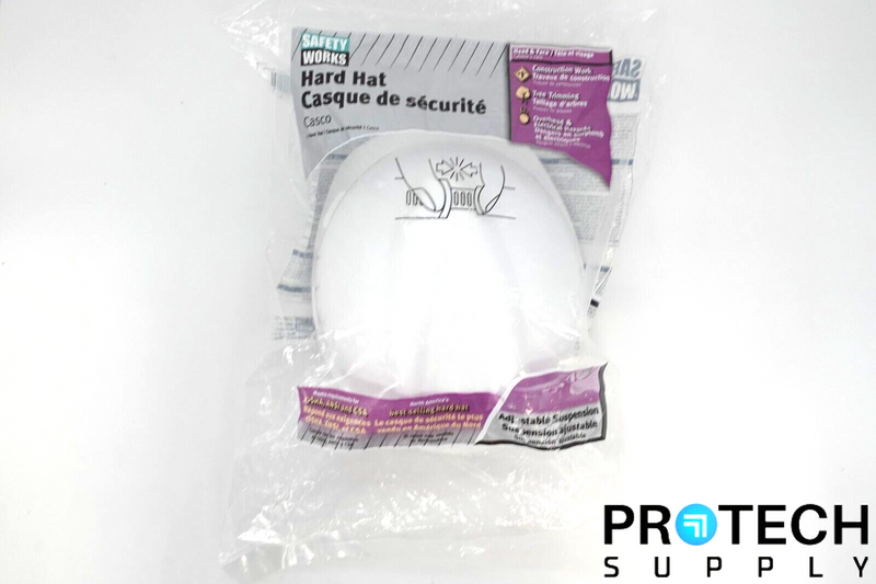 Load image into Gallery viewer, (Lot of 4) Safety Works 818066 Adjustable Hard Hat OSHA Compliant NEW & WARRANTY