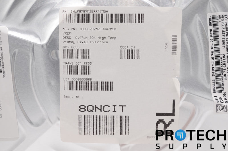 Load image into Gallery viewer, (100/Reel) Vishay Dale 470nH Shielded Power Inductor 80A 0.67mOhm NEW + WARRANTY