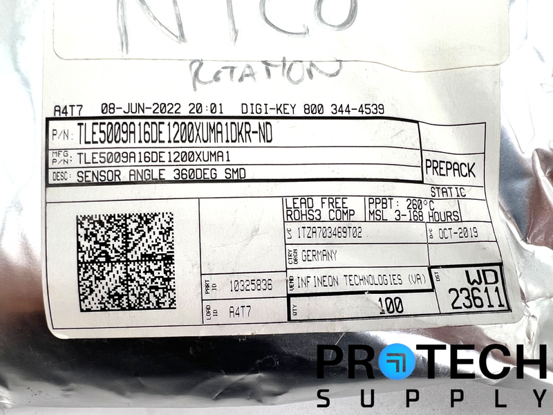 Load image into Gallery viewer, (100/Pk) Infineon TLE5009A16DE1200XUMA1 Magnetoresistive Sensor NEW SEALED