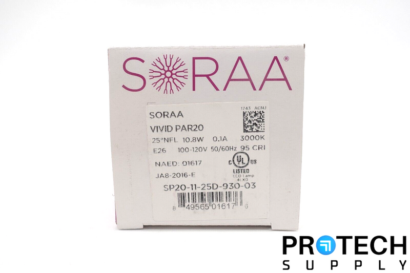 Load image into Gallery viewer, Soraa VIVID PAR20 Lamp Light 3000K 540Lm 10.8W SP20-11-25D-930-03 NEW + WARRANTY