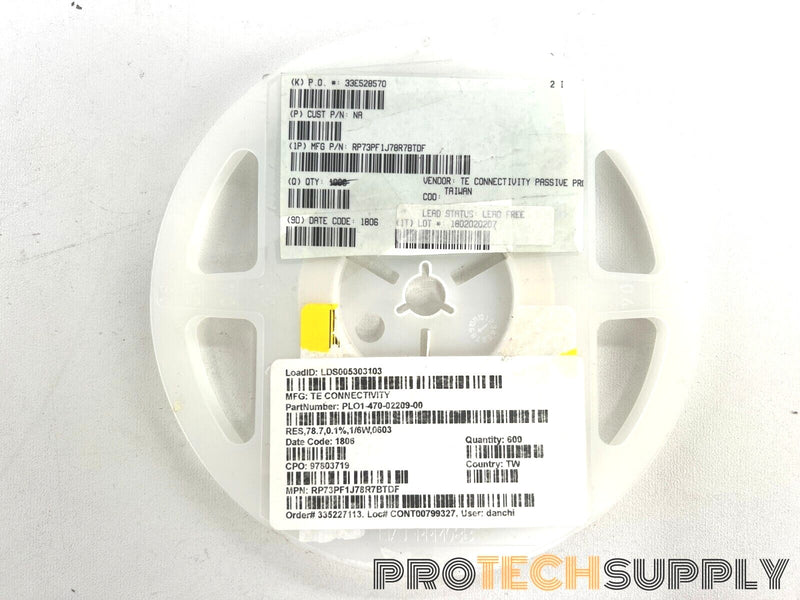 Load image into Gallery viewer, NEW (Roll of 600) TE Connectivity RP73PF1J78R7BTDF Thin Film Resistors WARRANTY
