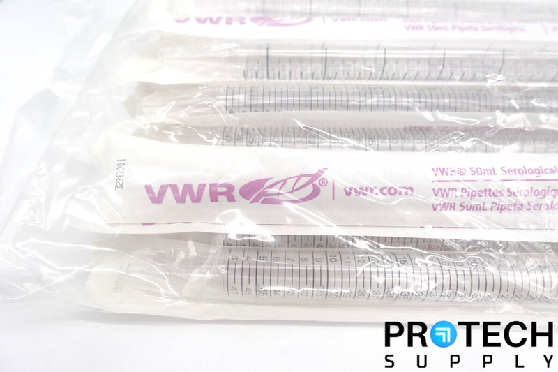 Load image into Gallery viewer, (25/Pk) VWR 89130-902 50mL Sterile Disposable Serological Pipets NEW & WARRANTY