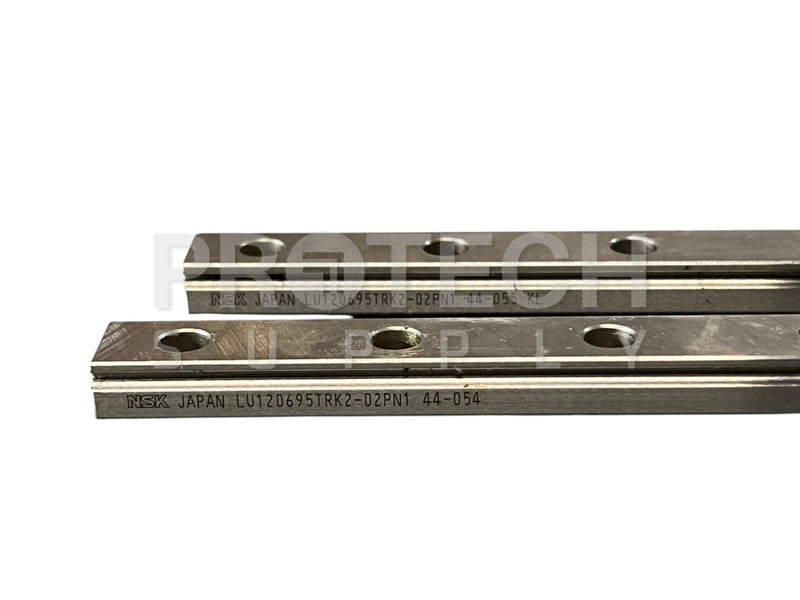 Load image into Gallery viewer, (Lot of 2) NSK LU120695TRK2-02PN1 Linear Guide Rail + LU12-1 Blocks w/ WARRANTY
