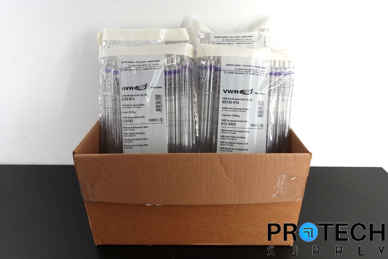 Load image into Gallery viewer, 100/Case VWR 89130-914 50mL Disposable Serological Pipets NEW with WARRANTY