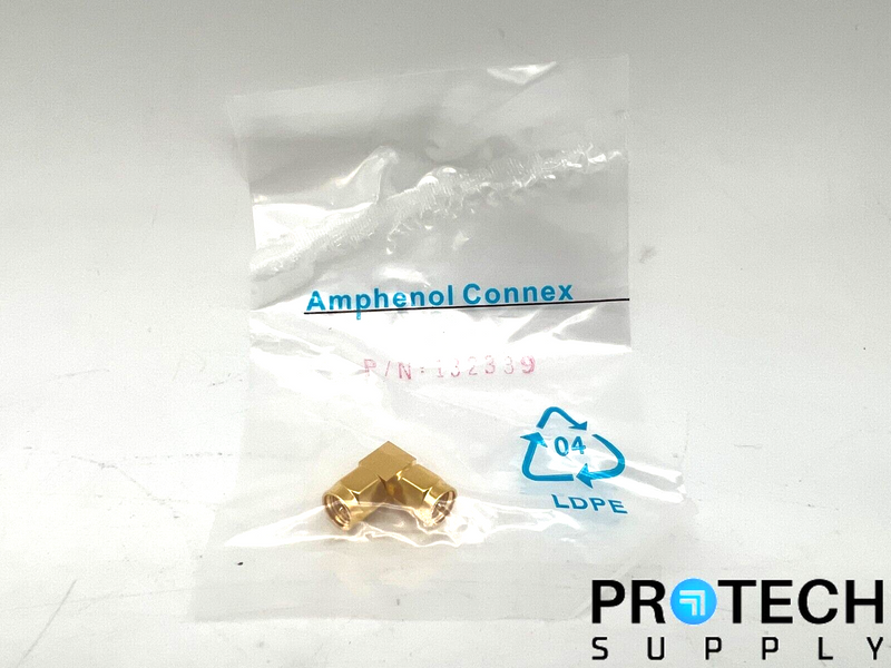Load image into Gallery viewer, Amphenol SMA Plug to SMA Plug Right Angle Adapter 132339 NEW with WARRANTY