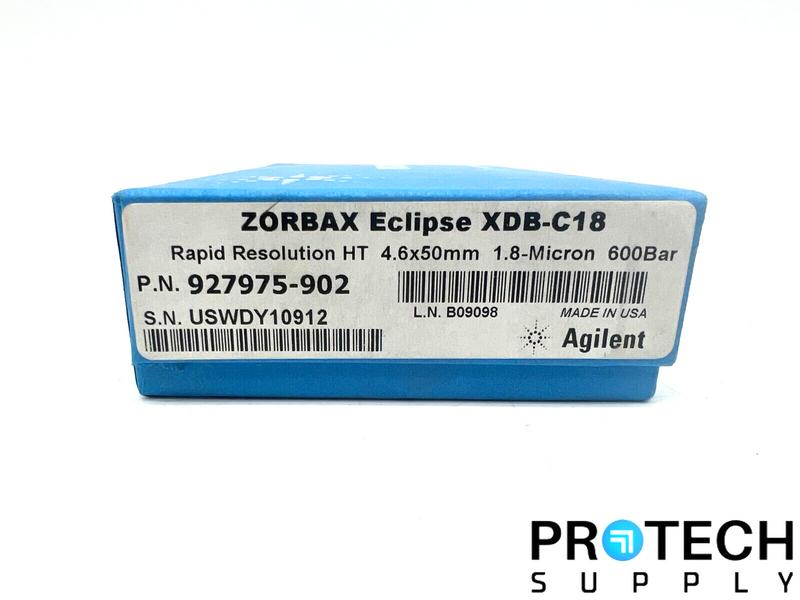 Load image into Gallery viewer, Agilent XDB-C18 Rapid Resolution HT 4.6 x 50mm 1.8-Micron 600 Bar NEW SEALED