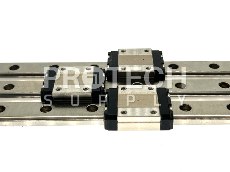 Load image into Gallery viewer, (Lot of 3) NSK JU120505TRK2-01PN1 Linear Guide Rail + LU12-1 Blocks w/ WARRANTY