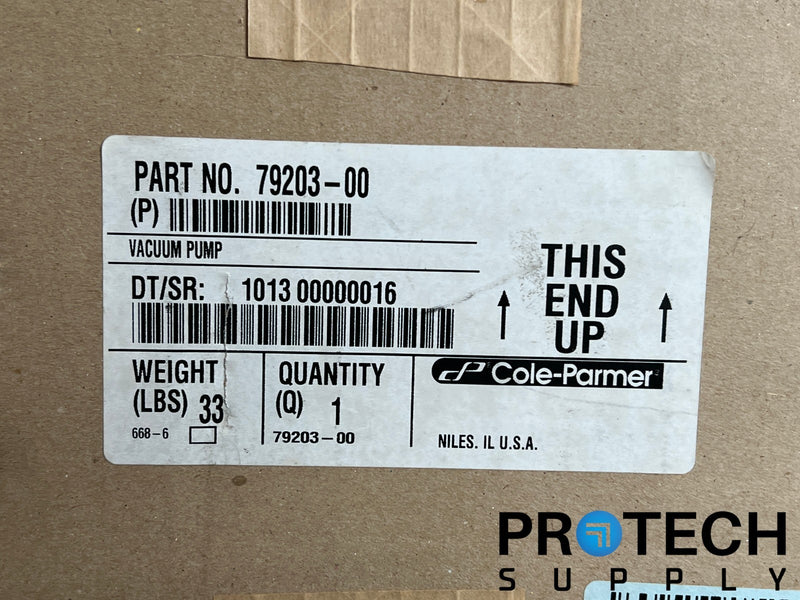 Load image into Gallery viewer, Cole Parmer 79203 Vacuum Pump Bluffton Motor NEW with WARRANTY