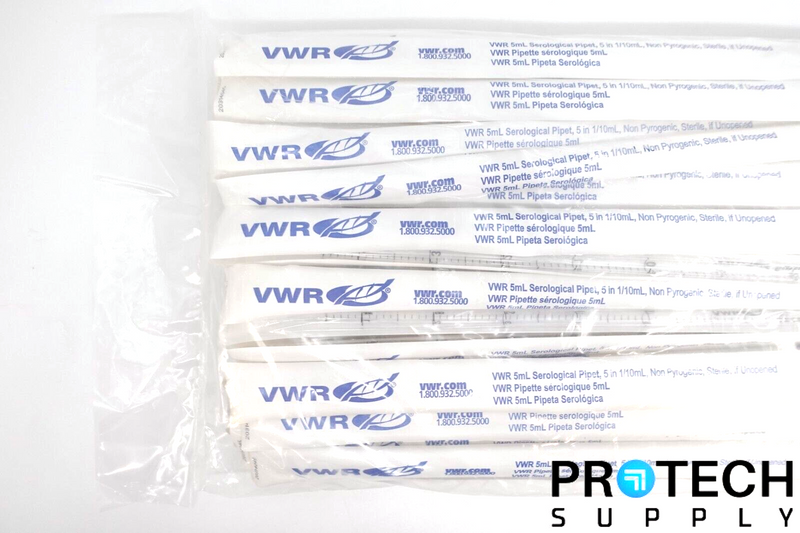 Load image into Gallery viewer, (Case of 100) VWR 89130-896 5mL Serological Pipet 5 in 1/10mL NEW with WARRANTY