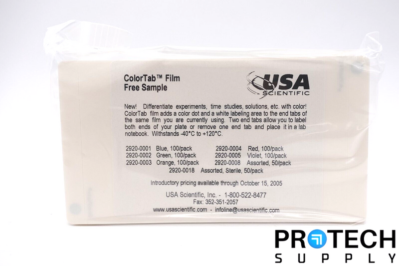 Load image into Gallery viewer, (100 Sheets) USA Scientific Microplate Adhesive Film 2920-0000 NEW with WARRANTY