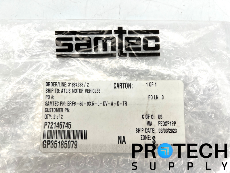 Load image into Gallery viewer, (2/Pk) Samtec ERF6-60-03.5-L-DV-A-K-TR 120 Position Connector NEW with WARRANTY