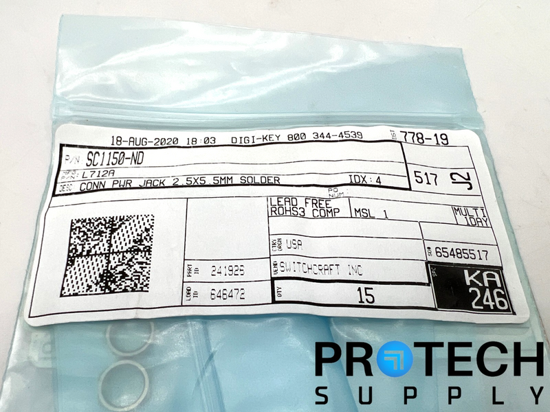 Load image into Gallery viewer, (Pack of 15) Switchcraft L712A Power Barrel Connector NEW with WARRANTY