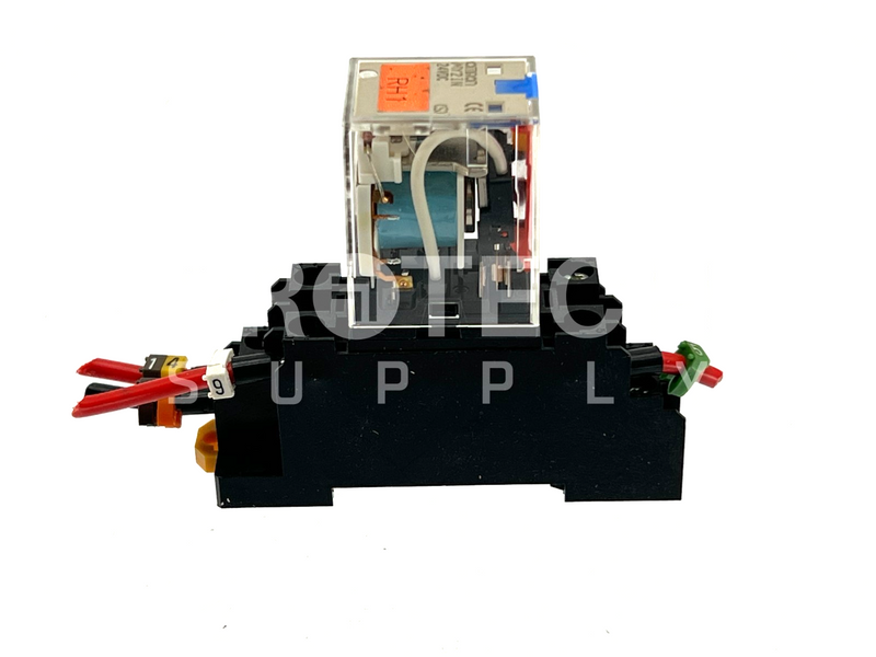 Load image into Gallery viewer, (Lot of 3) Omron MY2IN Relay DC24 + 1813EW2 Relay Socket Base with WARRANTY