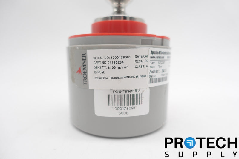 Load image into Gallery viewer, Troemner 500g Calibration Weight ASTM Class 4 + Case NEW with WARRANTY
