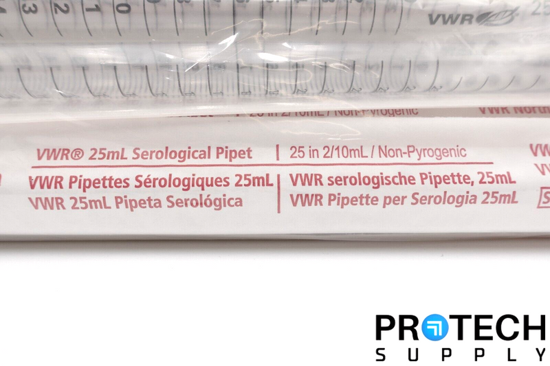 Load image into Gallery viewer, (25/Pk) VWR 89130-900 Disposable Serological Pipets 25mL NEW