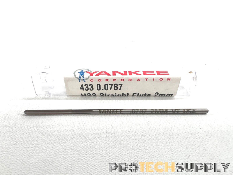 Load image into Gallery viewer, Yankee 433 0.0787 HSS Straight Flute 2mm 4 Flute with WARRANTY