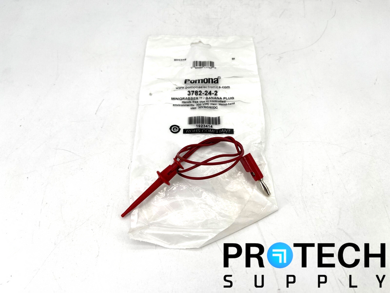 Load image into Gallery viewer, Pomona 3782-24-2 Minigrabber Banana Plug 30VAC/60DC NEW with WARRANTY