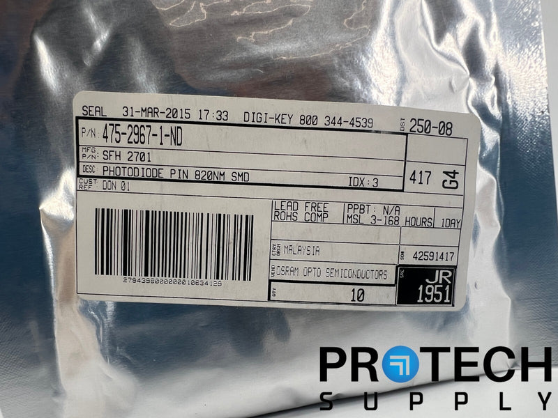 Load image into Gallery viewer, (10/Pk) OSRAM SFH 2701 Photodiode 820nm NEW SEALED with WARANTY