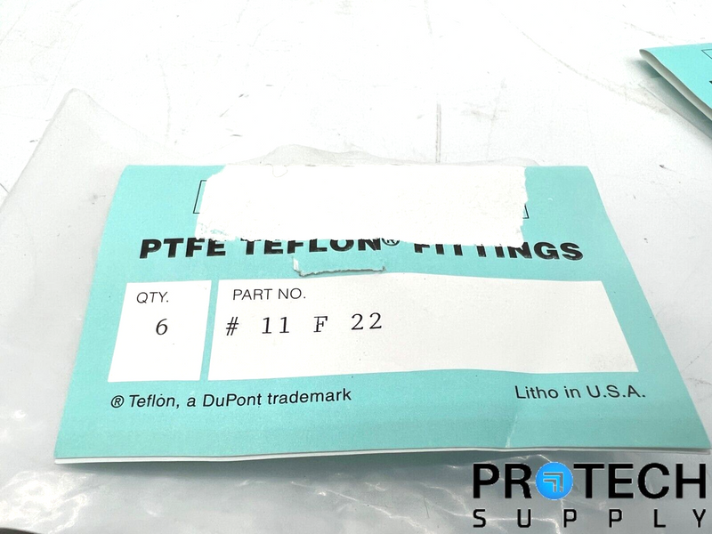 Load image into Gallery viewer, Lot of 8 PlasmaTech PTFE Telfon Fittings 11F22 & 13F22