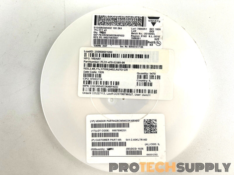 Load image into Gallery viewer, NEW (Roll of 9470)Vishay CRCW04022K40FKED Thick Film Resistor 68 Ohm 5% WARRANTY