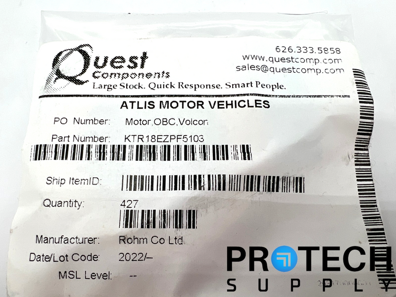 Load image into Gallery viewer, (427/Pk) Rohm Semiconductor KTR18EZPF5103 Chip Resistor NEW with WARRANTY