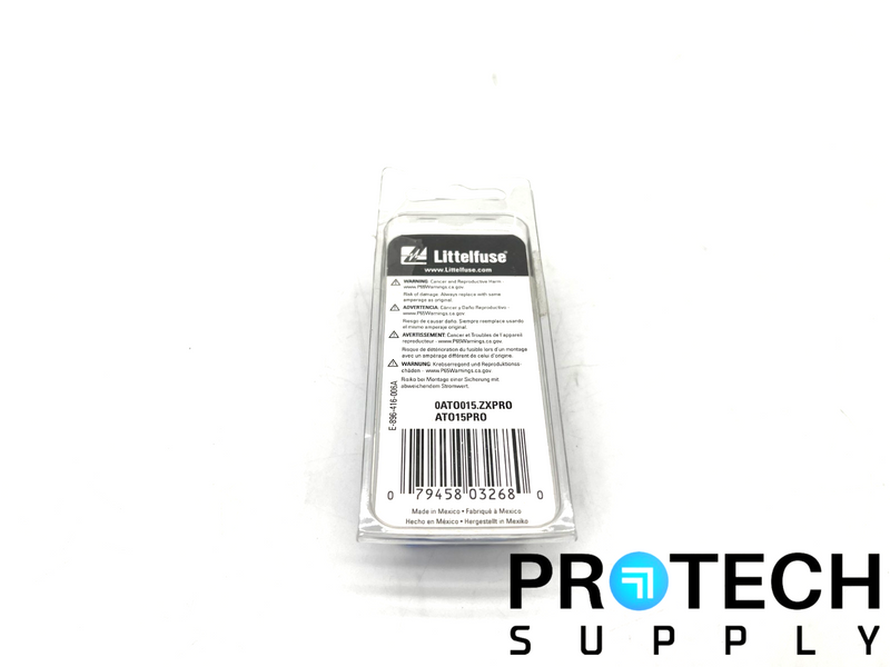 Load image into Gallery viewer, (25/Pk) Littelfuse ATO15PRO Fast-Acting Automotive Blade Fuse with WARRANTY