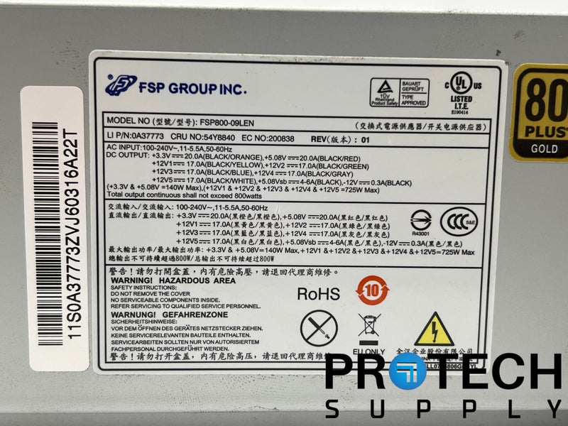 Load image into Gallery viewer, Lenovo / FSP Group FSP800-09LEN Power Supply with WARRANTY