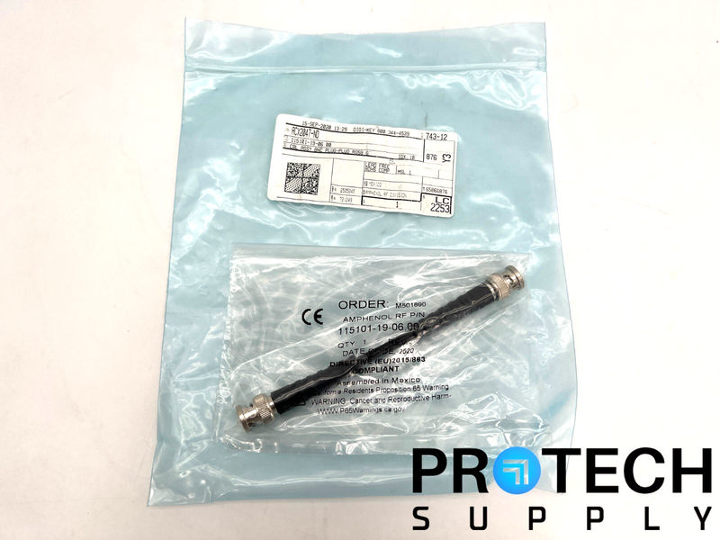 Load image into Gallery viewer, Amphenol 115101-19-06.00 Cable Coaxial BNC to BNC NEW with WARRANTY