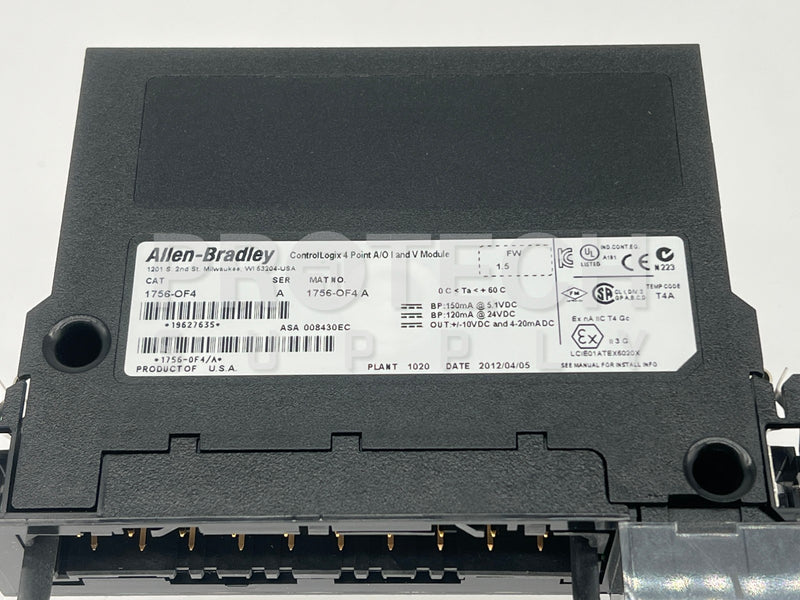 Load image into Gallery viewer, Allen-Bradley 1756-OF4 ControlLogix Analog Output Ser A FW 1.5 with WARRANTY