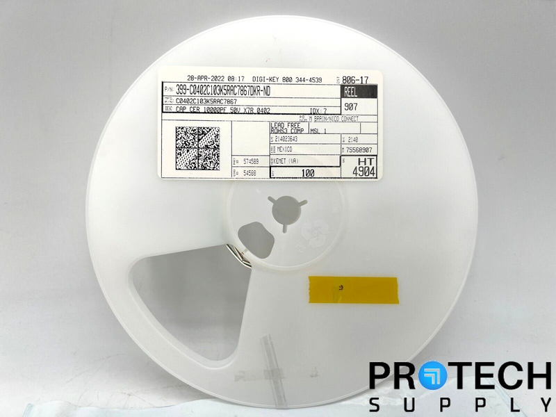 Load image into Gallery viewer, (Approx 70) Kemet Ceramic Capacitor 399-C0402C103K5RAC7867DKR-ND with WARRANTY