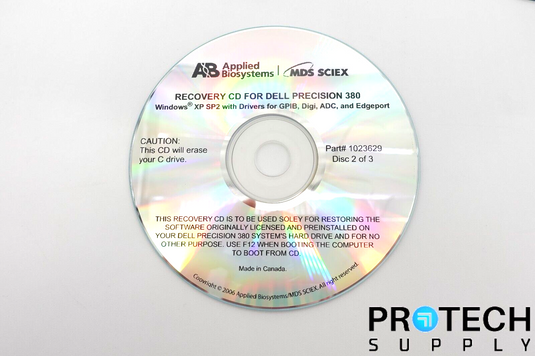 (Disc 1-3) Applied Biosystems Dell Precision 380 Recovery CD Kit NEW w/ WARRANTY