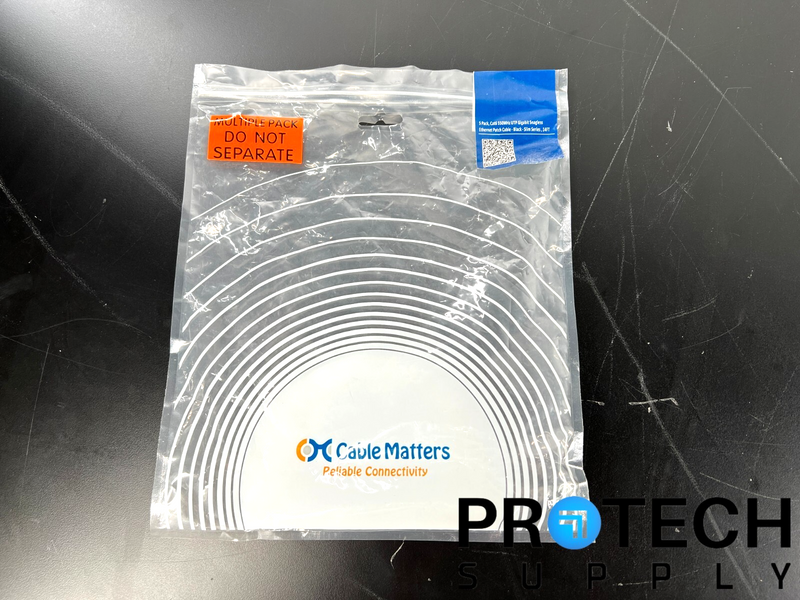Load image into Gallery viewer, (Lot of 5) Cable Matters 160019-BLK-14x5 Patch Cable 550Hz NEW with WARRANTY