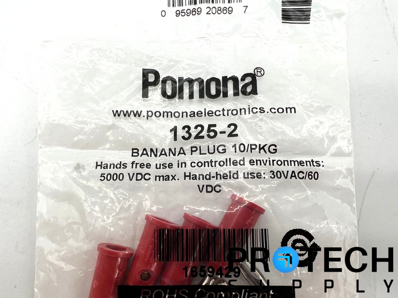 Load image into Gallery viewer, (10/Pk) Pomona 1325-2 Banana Plug 30VAC/60VDC NEW