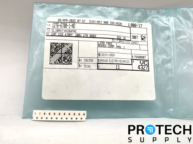 Load image into Gallery viewer, 9/Pk Samsung Ceramic Capacitor ±10% 1276-6700-1-ND w/ WARRANTY