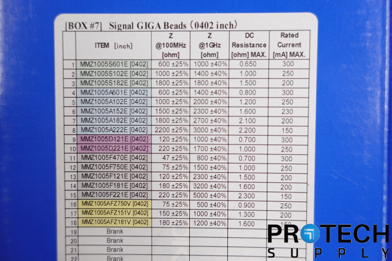Load image into Gallery viewer, TDK Sample Box #7 Ferrite Chip Beads Power Beads NEW with WARRANTY