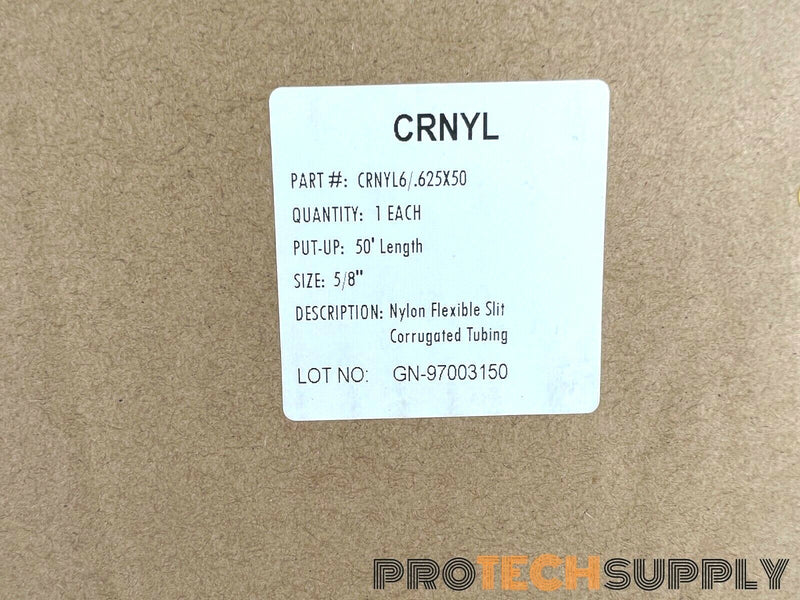 Load image into Gallery viewer, CRNYL CRNYL6/.625X50 Nylon Flexible Slit Corrugated Tubing 5/8" 50' Length