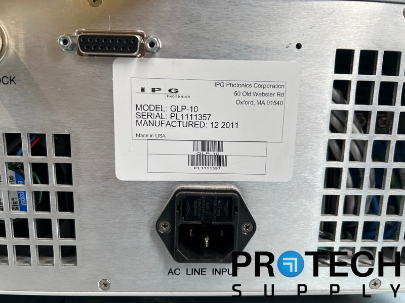 Load image into Gallery viewer, IPG Photonics GLP-10 Pulsed Fiber Laser PL1111357 with WARRANTY