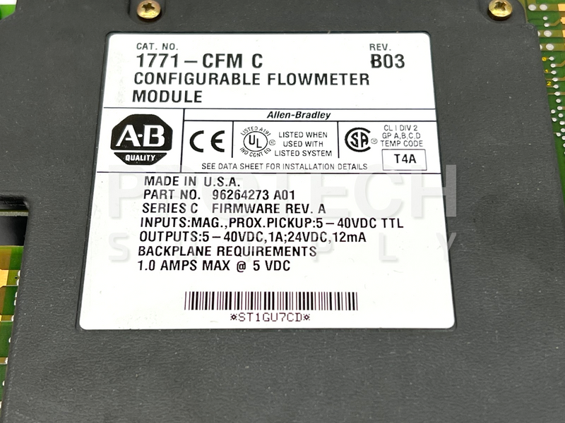 Load image into Gallery viewer, Allen-Bradley 1771-CFM C Configurable Flowmeter Module 96264273 A01 w/ WARRANTY