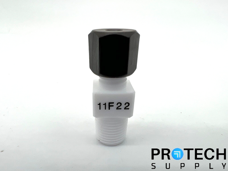 Load image into Gallery viewer, Lot of 8 PlasmaTech PTFE Telfon Fittings 11F22 & 13F22