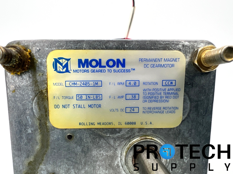 Load image into Gallery viewer, Molon CHM-2405-1M Permanent Magnet DC Gear Motor with WARRANTY
