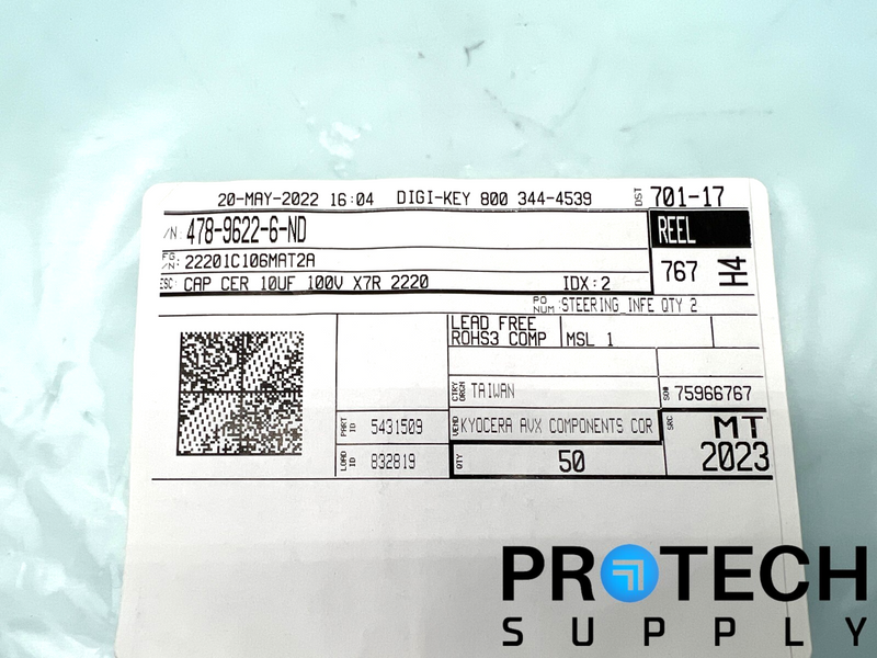 Load image into Gallery viewer, 50/Pk KYOCERA AVX 22201C106MAT2A Ceramic Capacitor X7R NEW