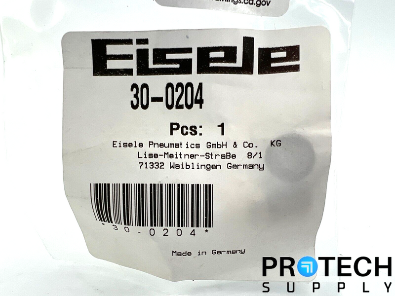 Load image into Gallery viewer, Eisele 30-0204 Pneumatics Straight Male Connector NEW
