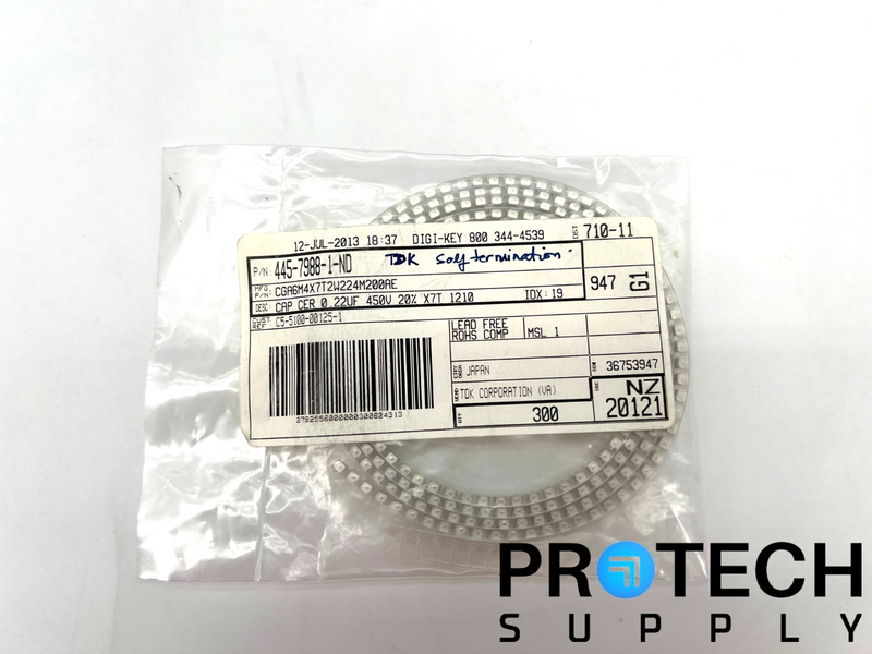 Load image into Gallery viewer, (300/Pk) TDK CGA6M4X7T2W224M200AE Ceramic Capacitor NEW with WARRANTY